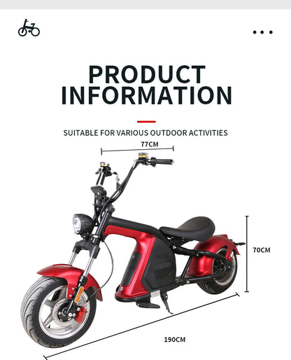 EEC COCElectric scooter 2000W fat Wheel Citycoco （M8）