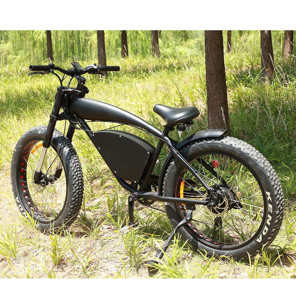 26-inch high carbon steel full suspension electric bikes（E9）